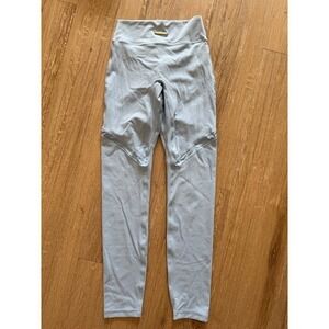 Gymshark Whitney Simmons Blue High Waist Workout Leggings Womens XS Mesh‎